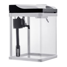 2 Gallon Fish Tank Aquarium LED Smart Square Clear Glass 7 Color Self Cleaning