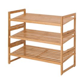 3 Tier Shoe Rack for 9 Pairs Shoe, 28.66 in Wx 13.18 in Dx 23.8 in H