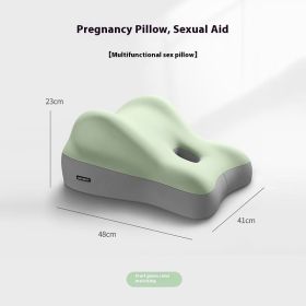 Hip Raised Multifunctional Bedside Sleep With Face Down Artifact Sofa Cushion (Option: Fruit Green Color Matching-41x48x23cm)