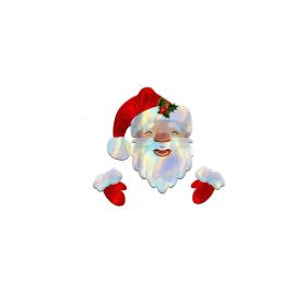 Christmas Fence Peeker Decoration Peeking Santa Claus Elk Garden Yard Decorations Fence Decorations With Sticker Xmas Outdoor Garden Fence Sign O (Option: Santa Claus)