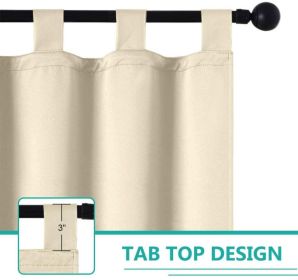 Luxury Woolen Curtains with Straps: High-End Blackout Curtains for Living and Bedrooms, Thick and Warm, Home Decor (size: 50inch*96inch)
