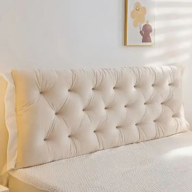 Headboard Pillow  Length 1.5m, 3 colors (Color: beige)