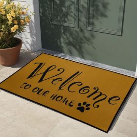 1pcs letter printed door mat of different sizes, absorbent, anti slip, wear-resistant decorative door mat suitable for doorways (size: 15.75in*23.62in/40cm*60cm)