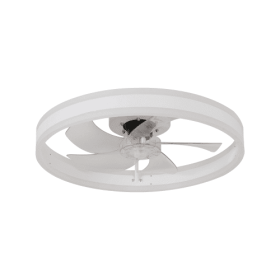 Ceiling Fan With Lighted Dimmable LEDs (Color: White)